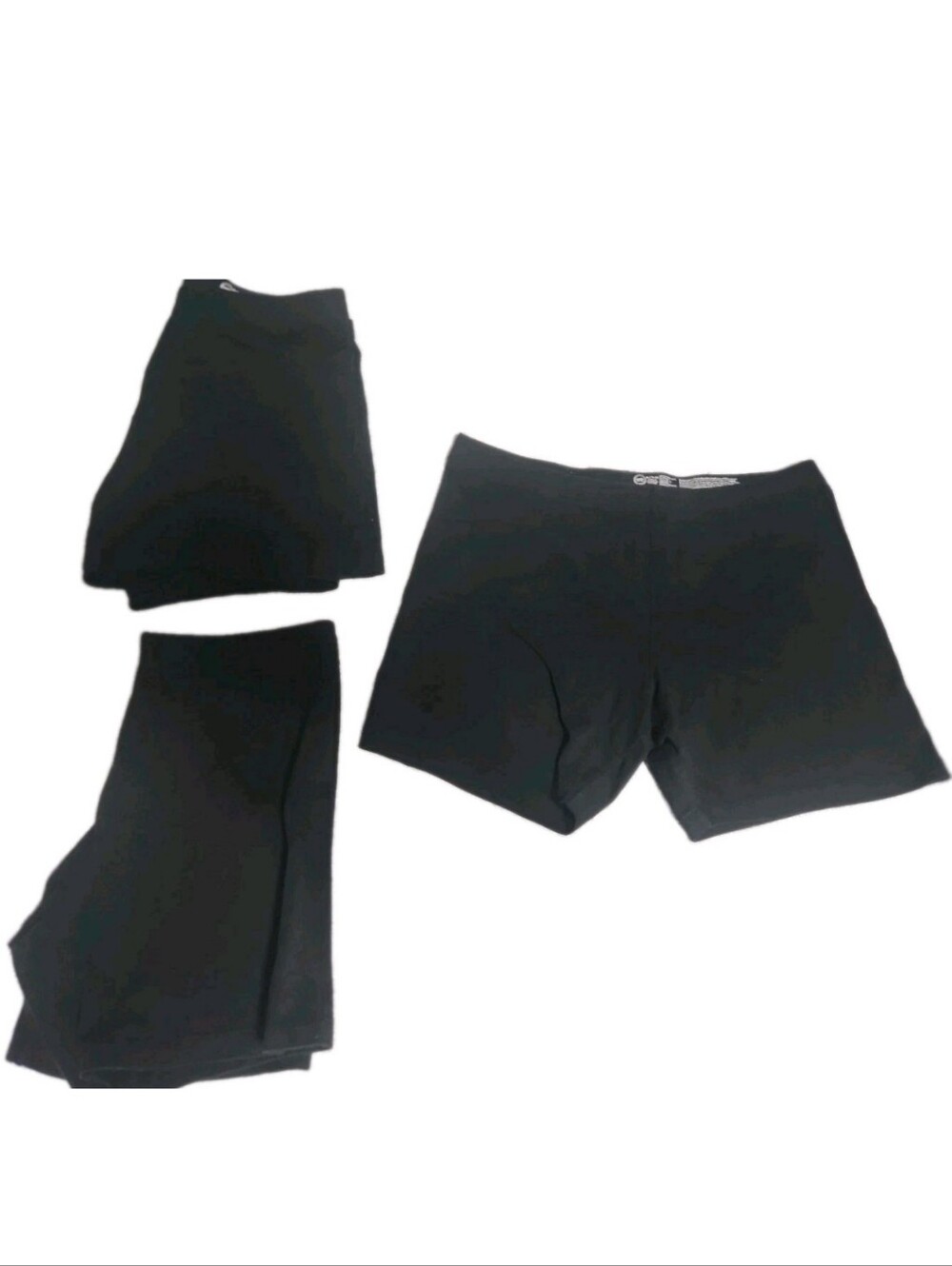 XL Wonder Nation 3pack Black Bike Girls Shorts Stretch Casual Athletic Bottoms